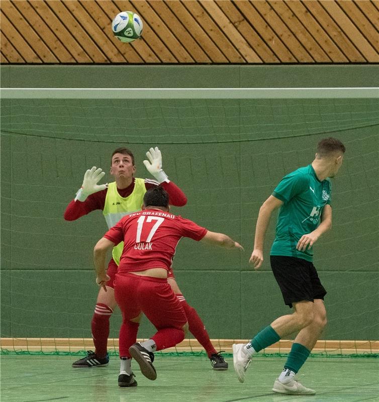 Herrenberg, Längenholzhalle, Fußball, Gäubote-Cup,  SV Deckenpfronn (grün) - TSV...