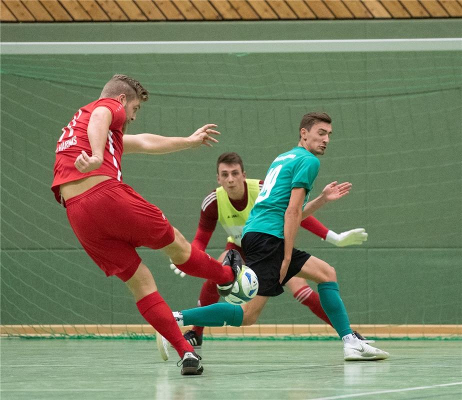 Herrenberg, Längenholzhalle, Fußball, Gäubote-Cup,  SV Deckenpfronn (grün) - TSV...