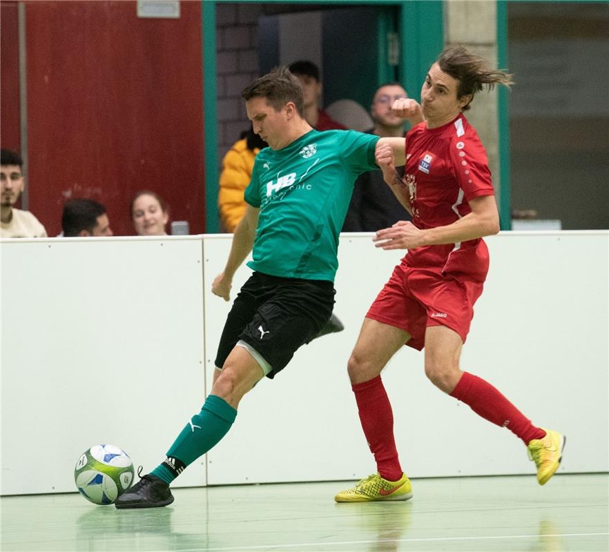 Herrenberg, Längenholzhalle, Fußball, Gäubote-Cup,  SV Deckenpfronn (grün) - TSV...