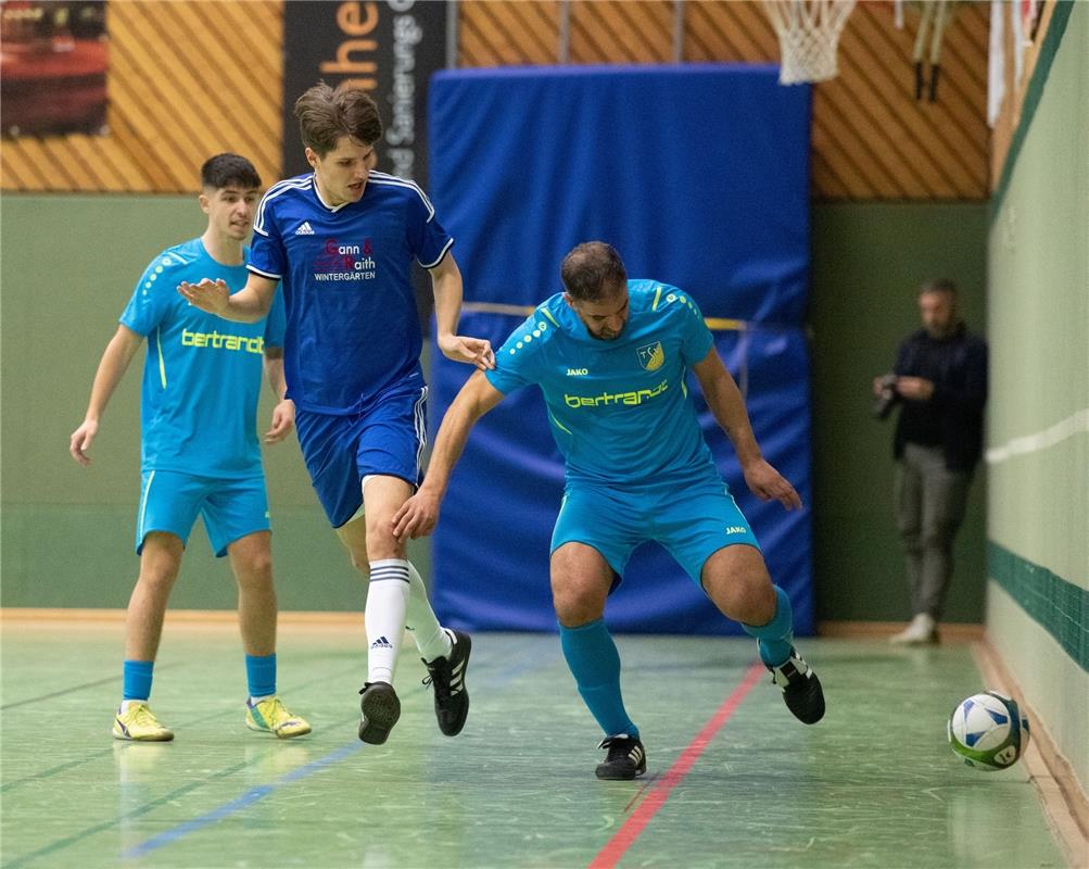 Herrenberg, Längenholzhalle, Fußball, Gäubote-Cup,  TV Darmsheim (blau) - TSV Eh...