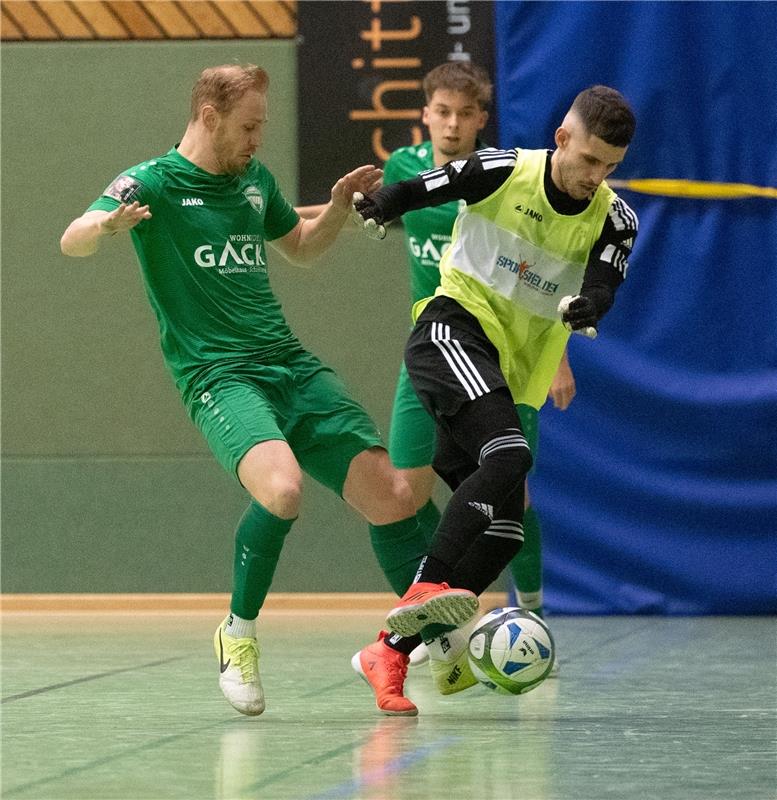 Herrenberg, Längenholzhalle, Fußball, Gäubote-Cup,  VfL Herrenberg (grün) - FC G...