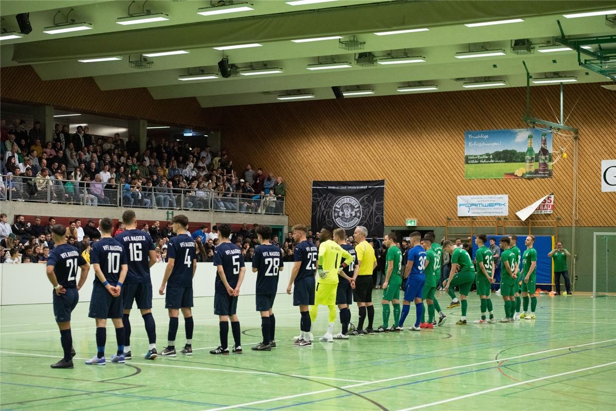 Herrenberg, Längenholzhalle, Fußball, Gäubote-Cup,  VfL Herrenberg (grün) - VfL ...