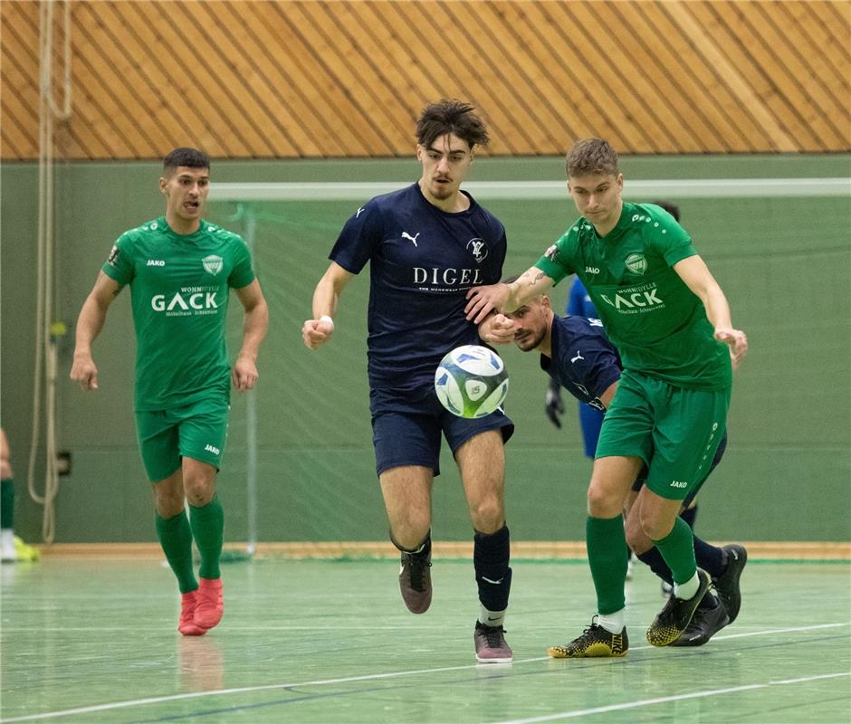 Herrenberg, Längenholzhalle, Fußball, Gäubote-Cup,  VfL Herrenberg (grün) - VfL ...