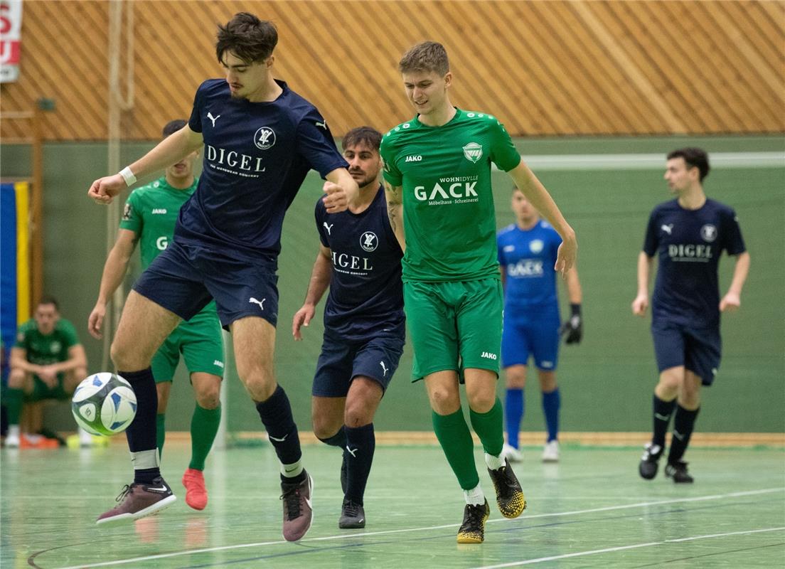 Herrenberg, Längenholzhalle, Fußball, Gäubote-Cup,  VfL Herrenberg (grün) - VfL ...