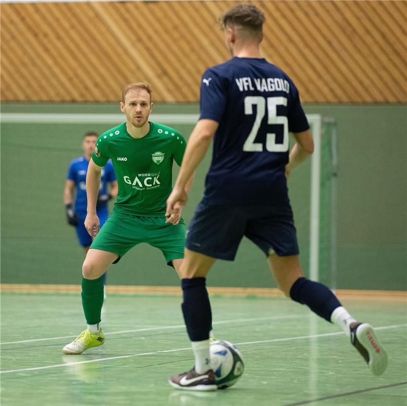 Herrenberg, Längenholzhalle, Fußball, Gäubote-Cup,  VfL Herrenberg (grün) - VfL ...