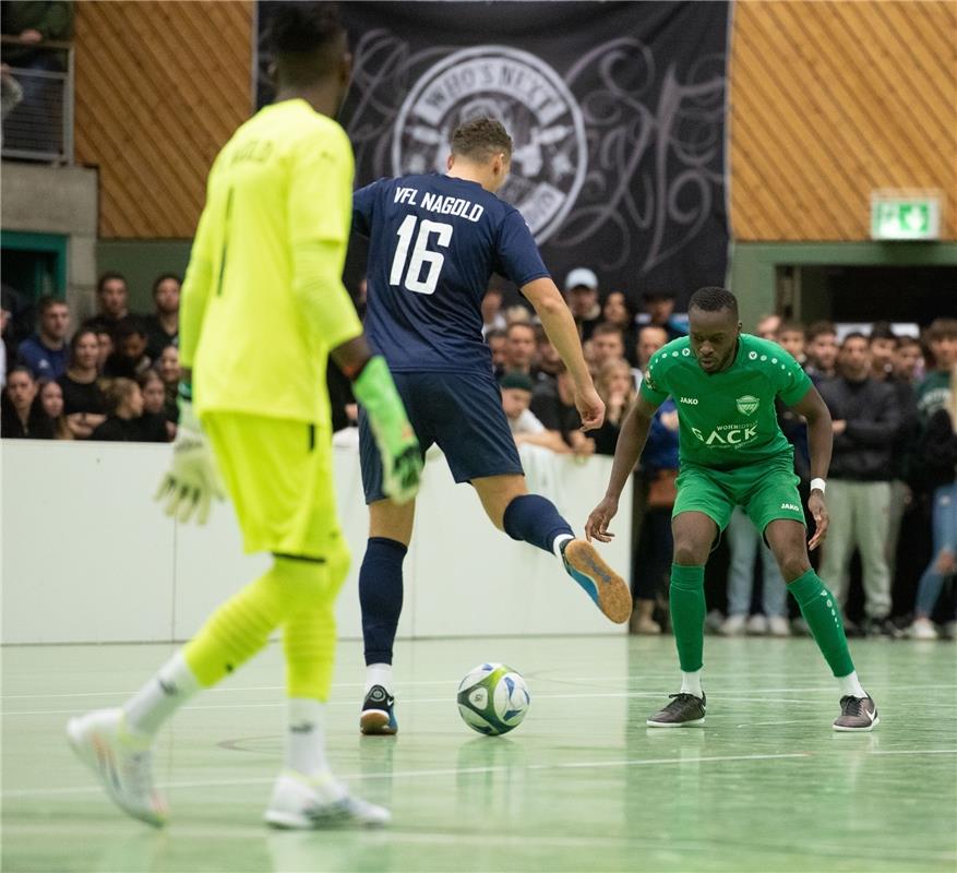 Herrenberg, Längenholzhalle, Fußball, Gäubote-Cup,  VfL Herrenberg (grün) - VfL ...