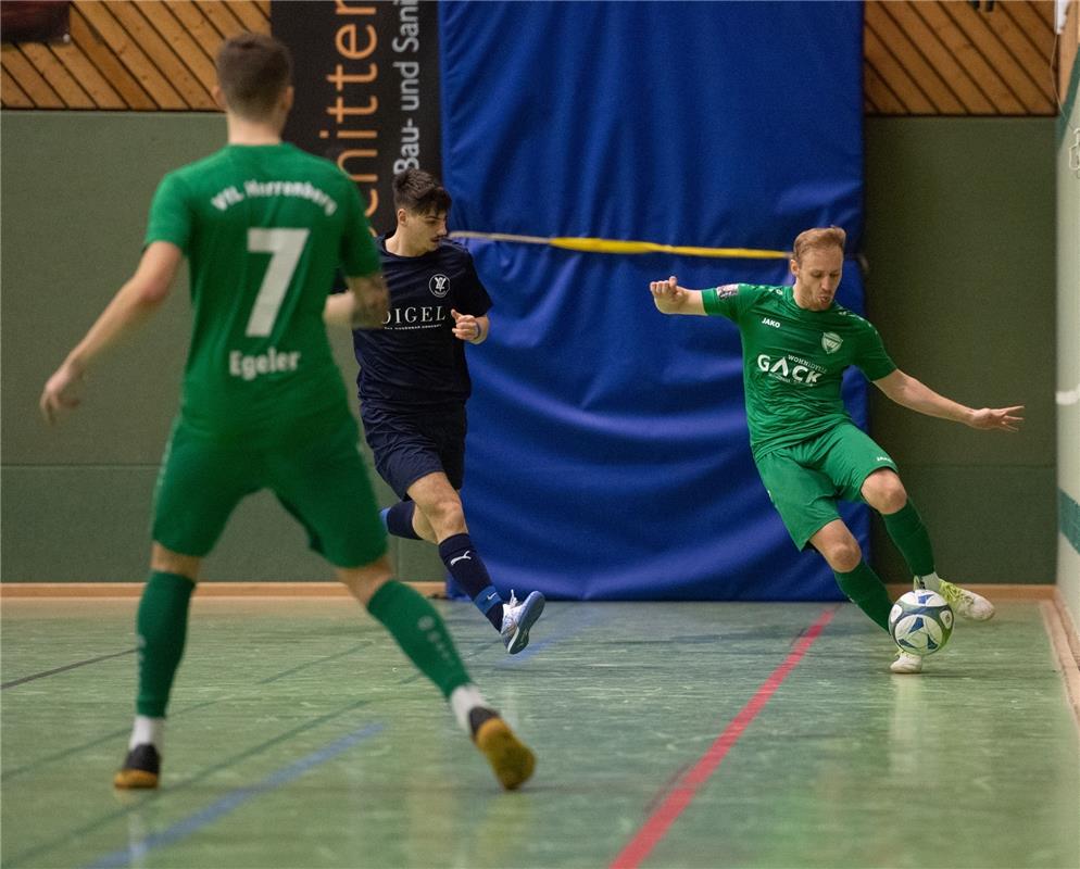 Herrenberg, Längenholzhalle, Fußball, Gäubote-Cup,  VfL Herrenberg (grün) - VfL ...