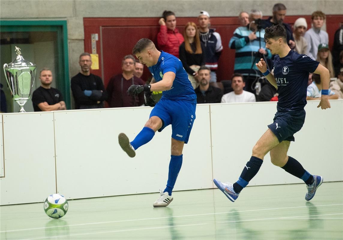 Herrenberg, Längenholzhalle, Fußball, Gäubote-Cup,  VfL Herrenberg (grün) - VfL ...