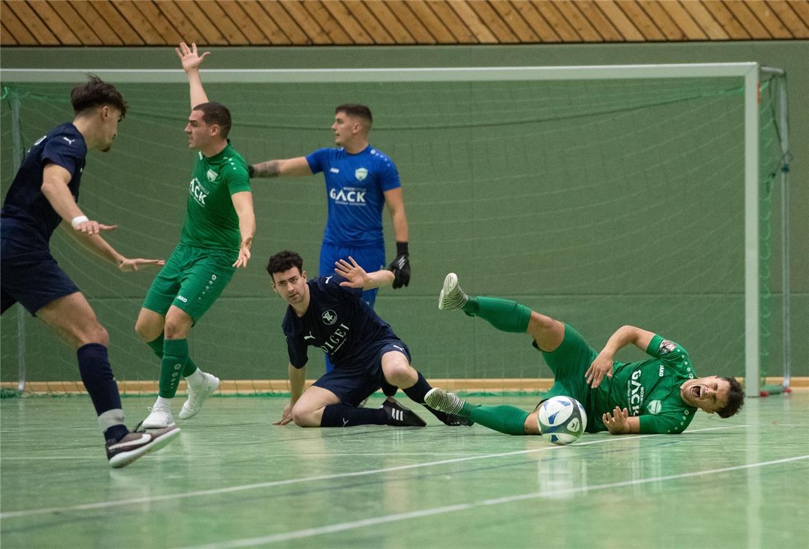 Herrenberg, Längenholzhalle, Fußball, Gäubote-Cup,  VfL Herrenberg (grün) - VfL ...