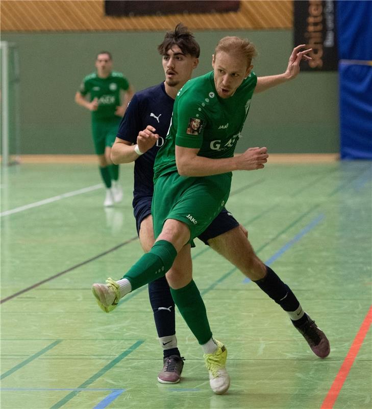 Herrenberg, Längenholzhalle, Fußball, Gäubote-Cup,  VfL Herrenberg (grün) - VfL ...