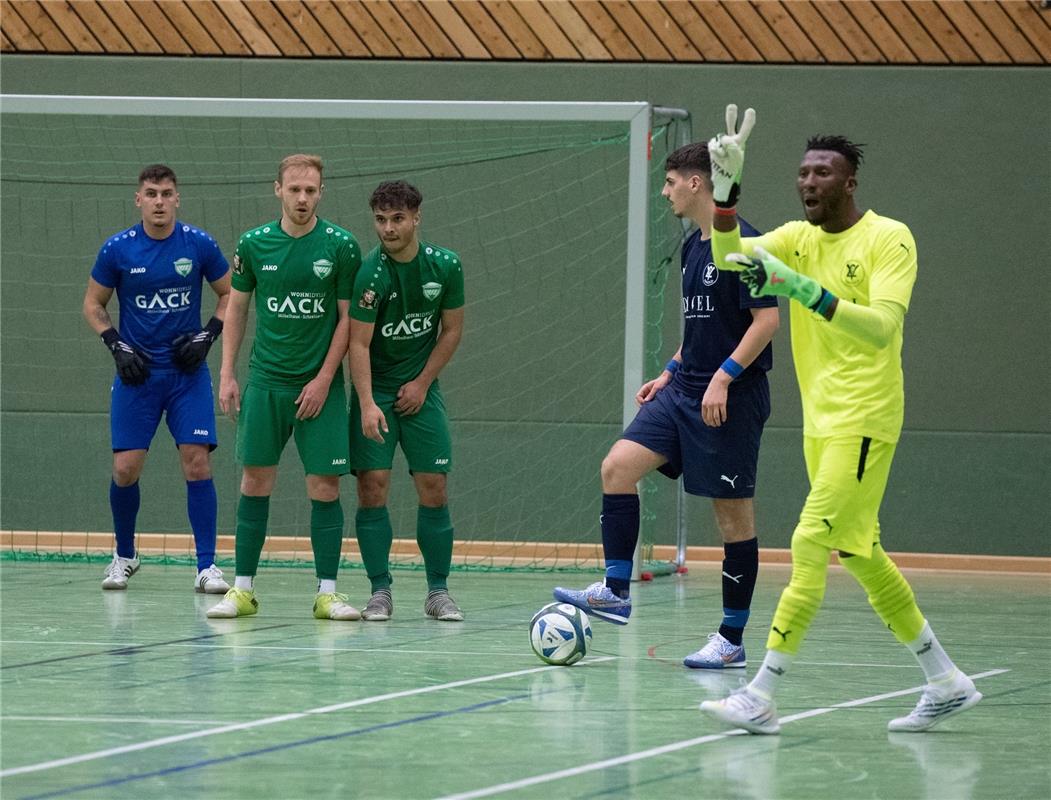 Herrenberg, Längenholzhalle, Fußball, Gäubote-Cup,  VfL Herrenberg (grün) - VfL ...