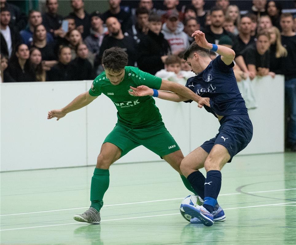 Herrenberg, Längenholzhalle, Fußball, Gäubote-Cup,  VfL Herrenberg (grün) - VfL ...