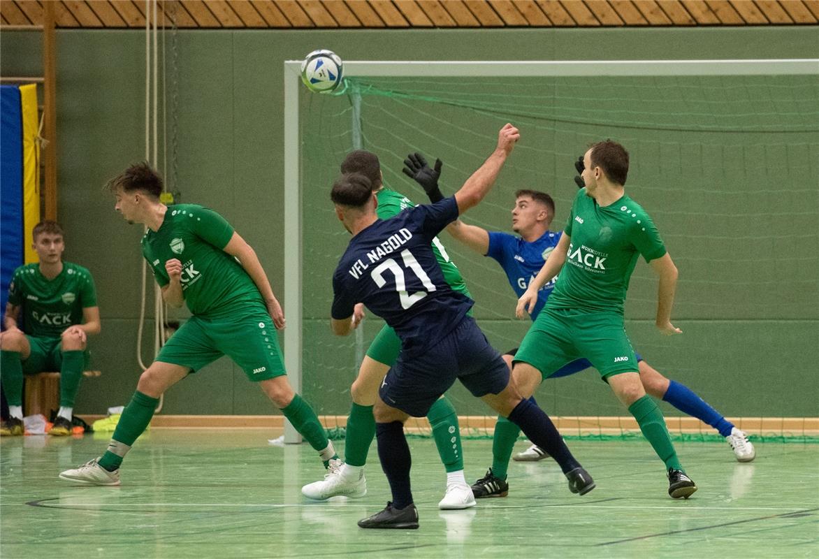 Herrenberg, Längenholzhalle, Fußball, Gäubote-Cup,  VfL Herrenberg (grün) - VfL ...