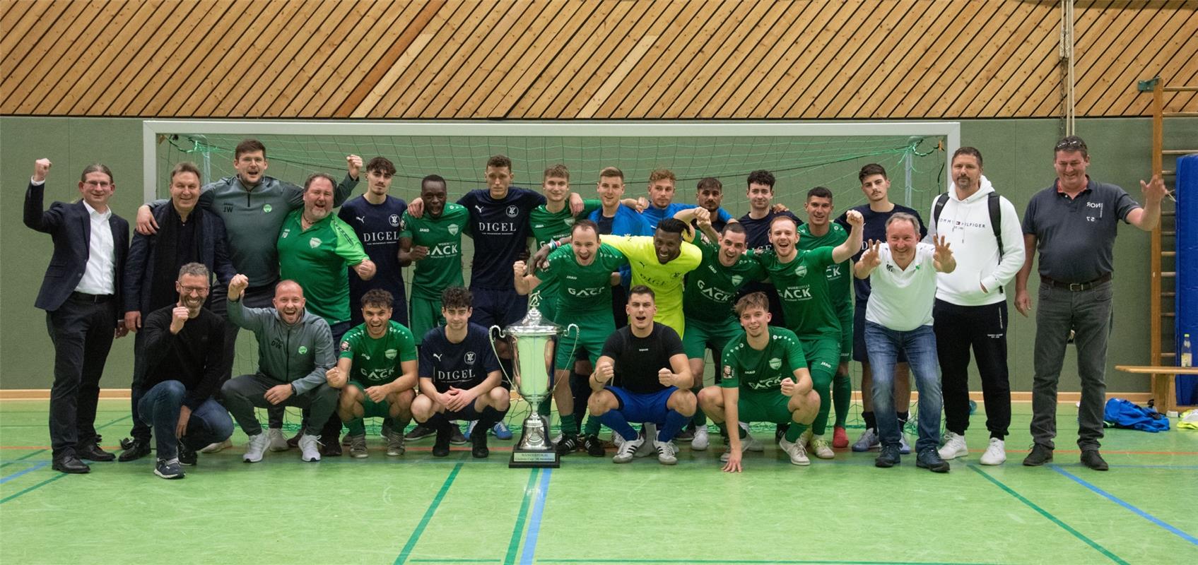 Herrenberg, Längenholzhalle, Fußball, Gäubote-Cup,  Gewinnerbild, GB-Foto: Vecse...