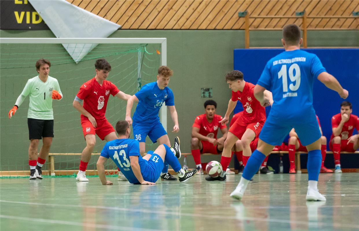 Herrenberg, Längenholzhalle, Gäubote-Cup, Fußball-Hallenturnier,  SG Altingen/En...