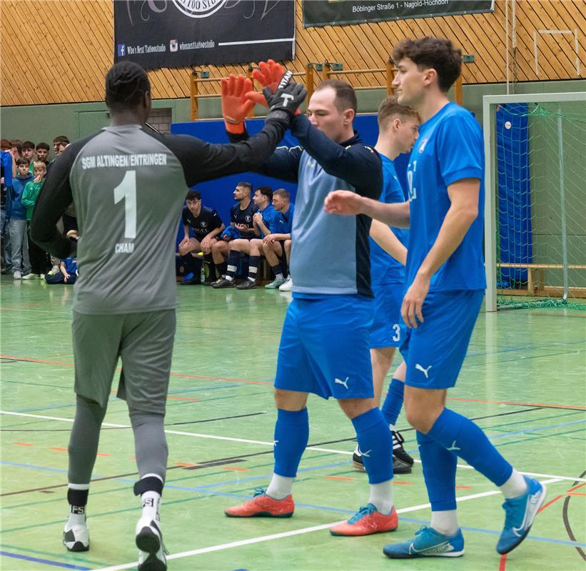 Herrenberg, Längenholzhalle, Gäubote-Cup, Fußball-Hallenturnier,  SG Altingen/En...