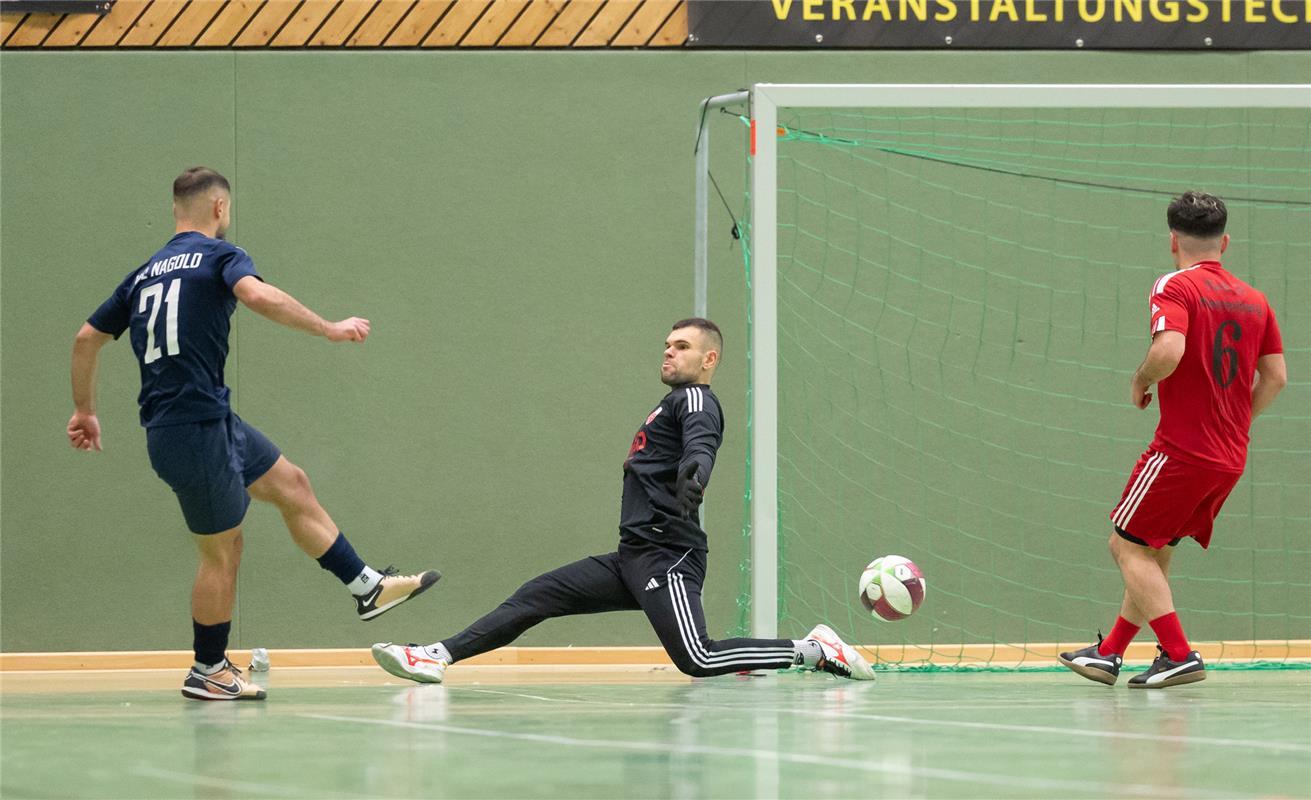 Herrenberg, Längenholzhalle, Gäubote-Cup, Fußball-Hallenturnier,  VfL Nagold (du...
