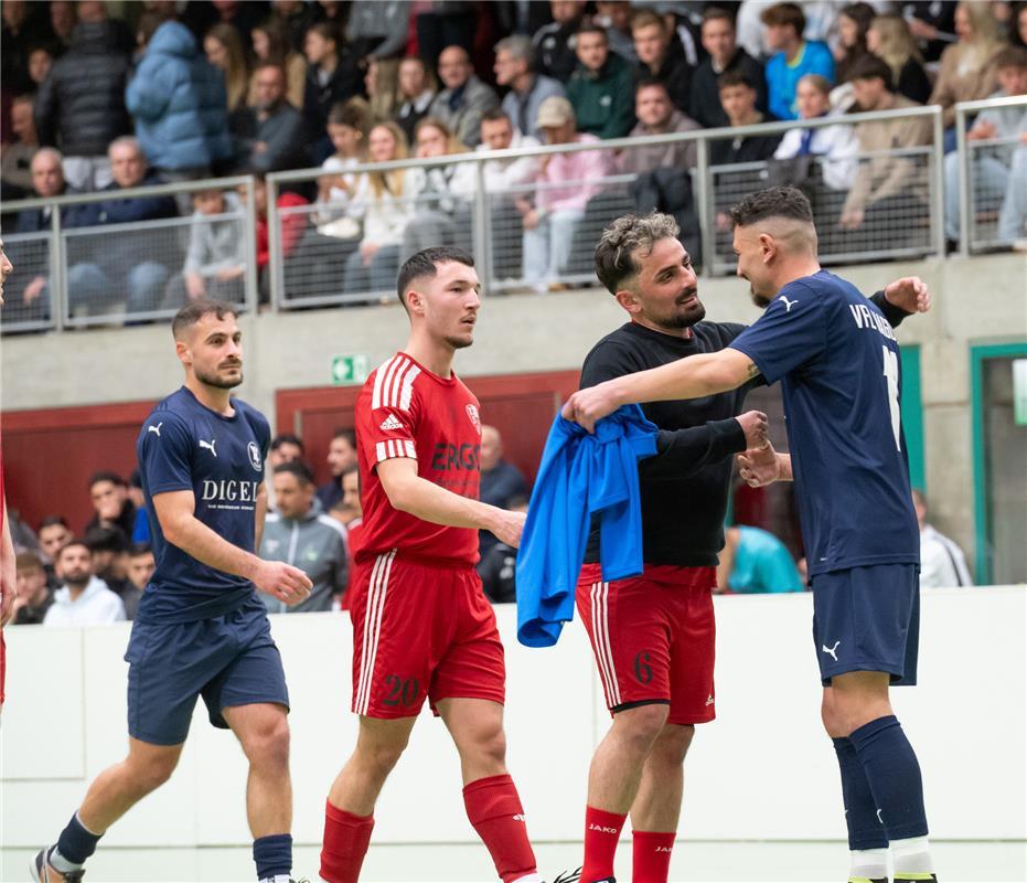 Herrenberg, Längenholzhalle, Gäubote-Cup, Fußball-Hallenturnier,  VfL Nagold (du...