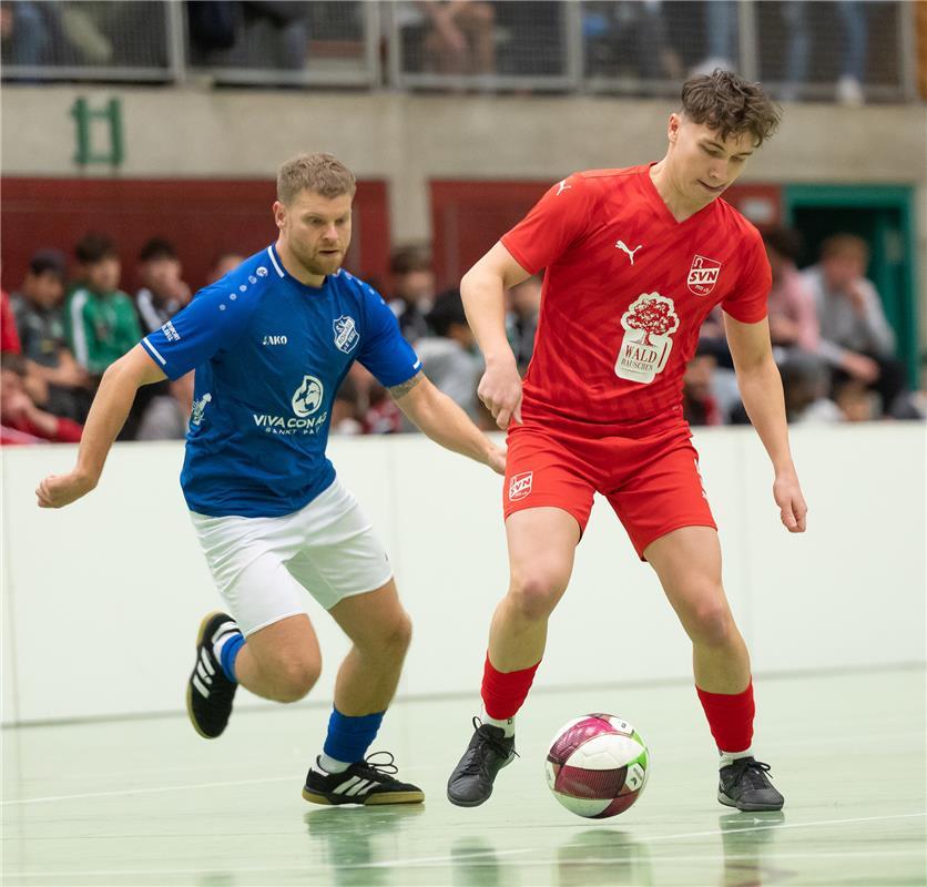 Herrenberg, Längenholzhalle, Gäubote-Cup, Hallenfußballturnier,  SV Rohrau (blau...