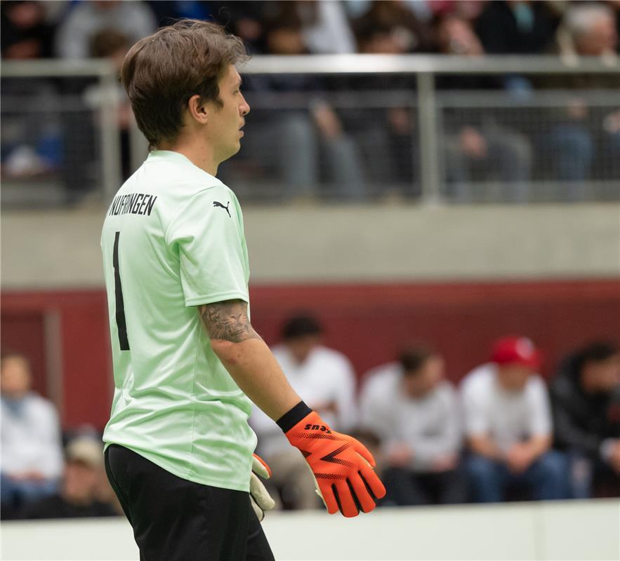 Herrenberg, Längenholzhalle, Gäubote-Cup, Hallenfußballturnier,  SV Rohrau (blau...