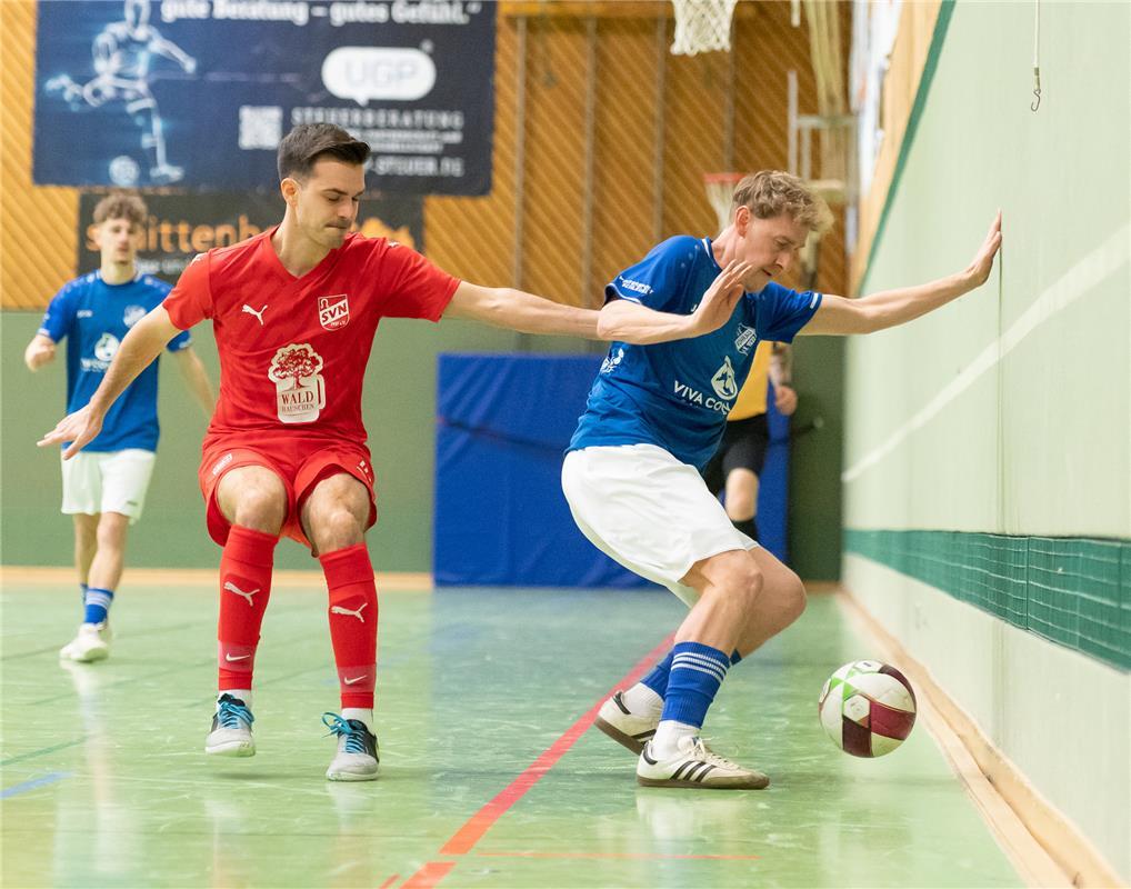 Herrenberg, Längenholzhalle, Gäubote-Cup, Hallenfußballturnier,  SV Rohrau (blau...