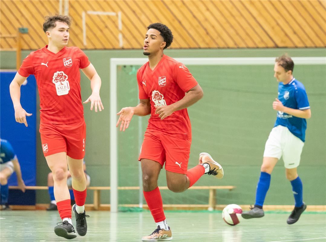 Herrenberg, Längenholzhalle, Gäubote-Cup, Hallenfußballturnier,  SV Rohrau (blau...