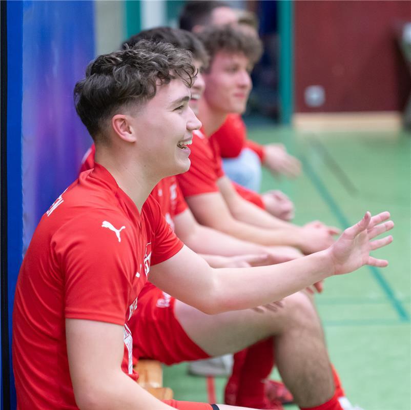 Herrenberg, Längenholzhalle, Gäubote-Cup, Hallenfußballturnier,  SV Rohrau (blau...
