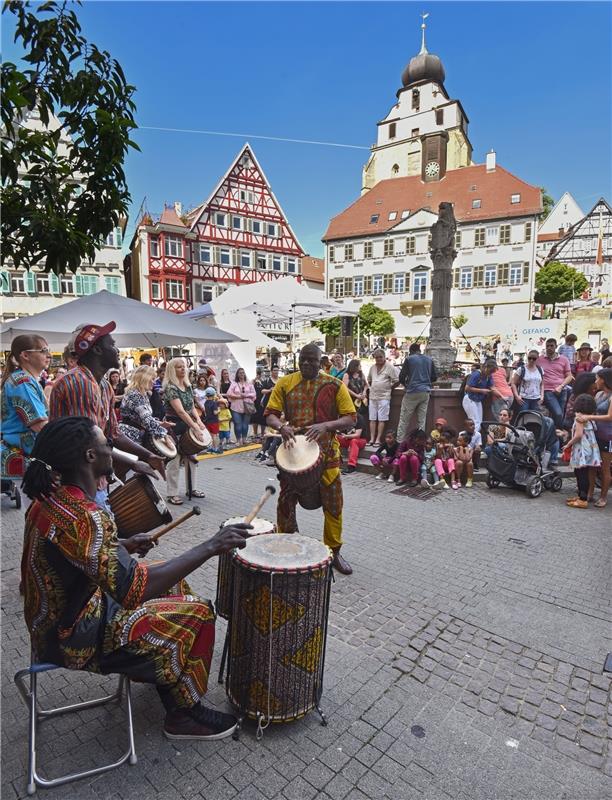 Herrenberg, Marktplatz, Kulturfestival, Afrika, GB-Foto: Vecsey