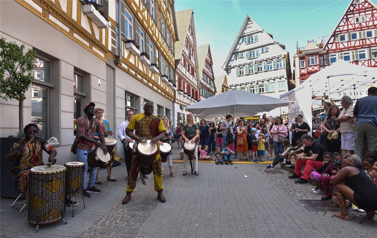 Herrenberg, Marktplatz, Kulturfestival, Afrika, GB-Foto: Vecsey