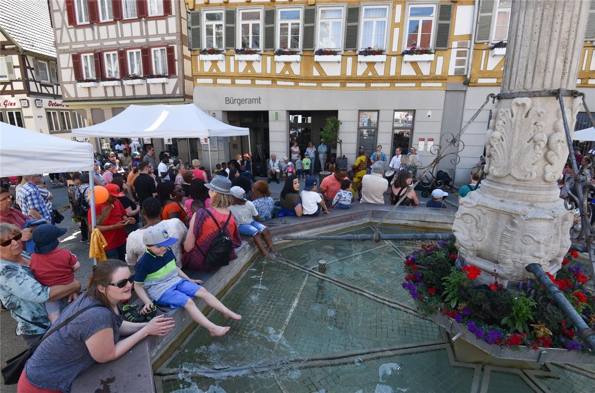 Herrenberg, Marktplatz, Kulturfestival, Afrika, GB-Foto: Vecsey