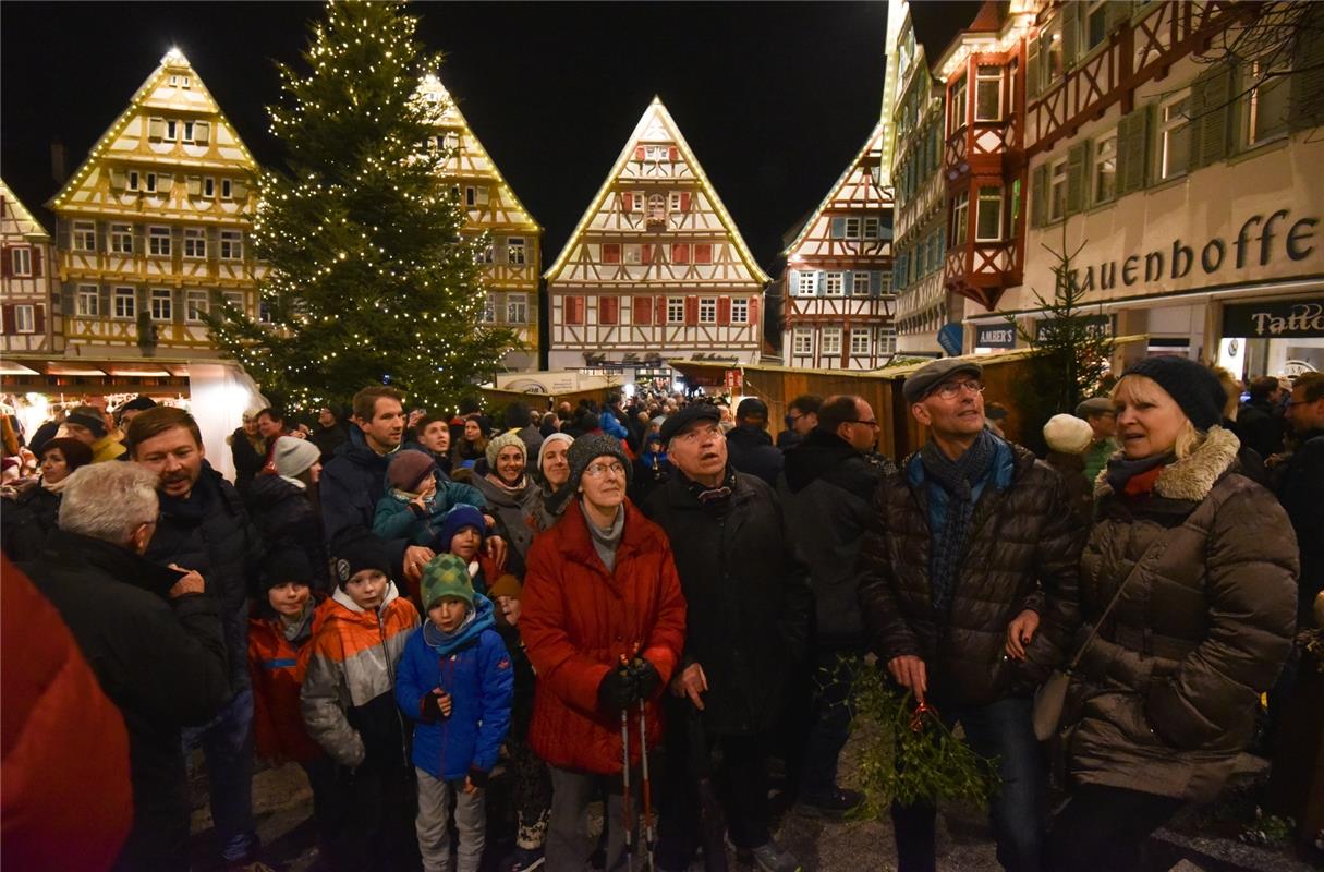 Herrenberg, Marktplatz, Weihnachtsmarkt, GB-Foto: Vecsey