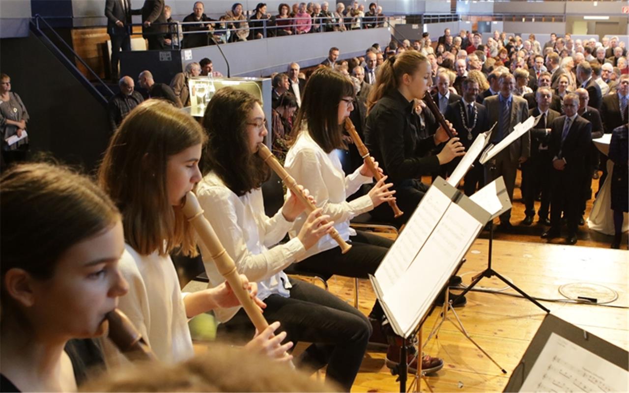 Herrenberg Neujahrsempfang der Stadt hier  in der Stadthalle  21.1.2018 Bäuerle