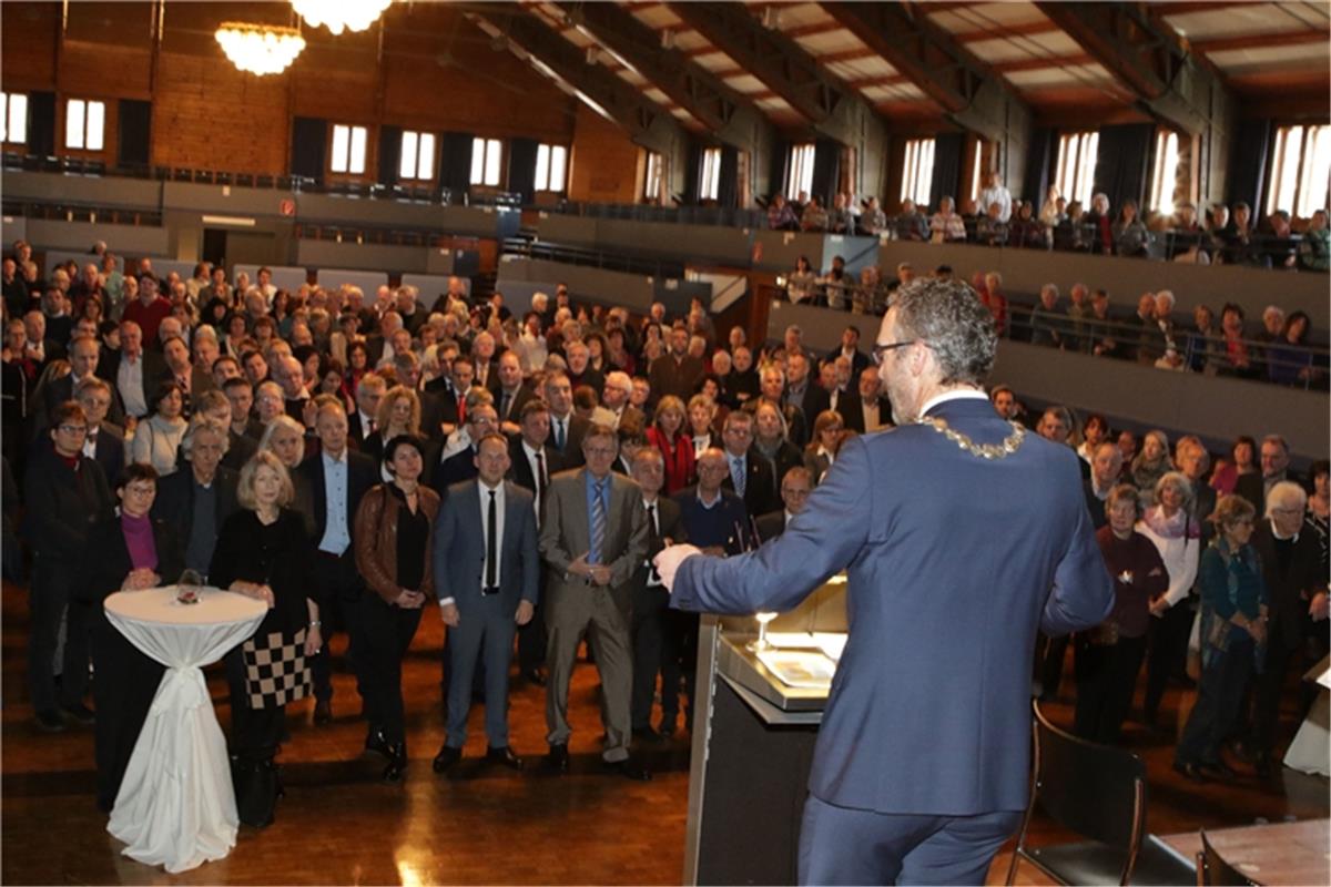 Herrenberg Neujahrsempfang der Stadt hier  in der Stadthalle  21.1.2018 Bäuerle