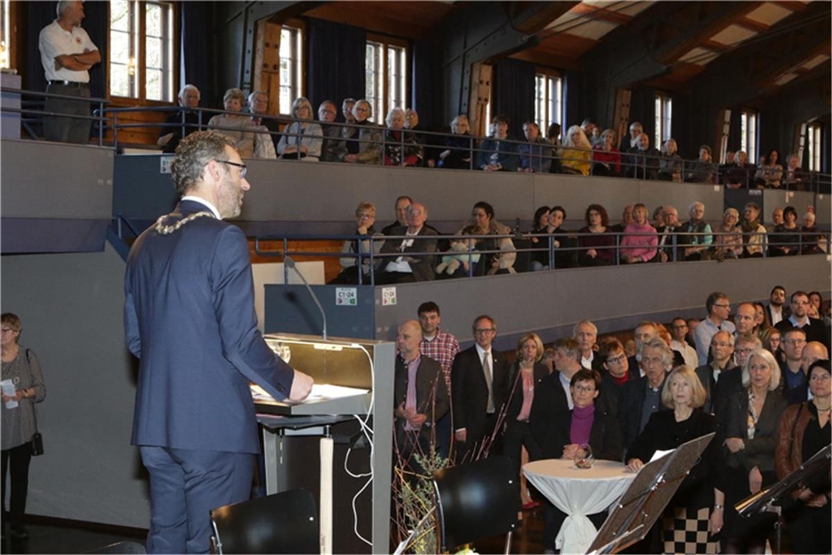 Herrenberg Neujahrsempfang der Stadt hier  in der Stadthalle  21.1.2018 Bäuerle