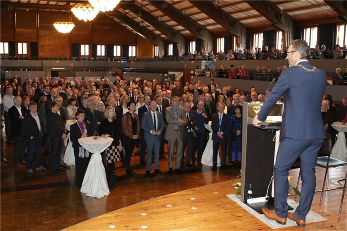 Herrenberg Neujahrsempfang der Stadt hier  in der Stadthalle  21.1.2018 Bäuerle