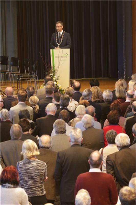 Herrenberg Neujahrsempfang der Stadt hier  in der Stadthalle  21.1.2018 Bäuerle