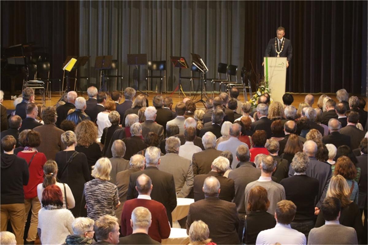 Herrenberg Neujahrsempfang der Stadt hier  in der Stadthalle  21.1.2018 Bäuerle