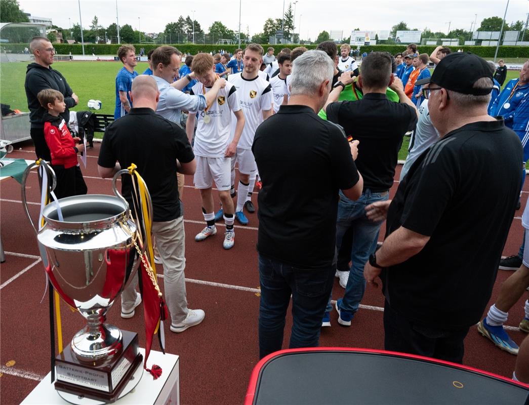 Herrenberg, Stadion, Aktiven-Pokalfinale, Bezirkspokal, TSV Kuppingen (blau) - T...