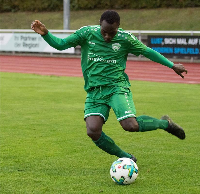 Herrenberg, Stadion, Fußball Bezirksliga, VfL Herrenberg (grün) - SV Gültlingen ...