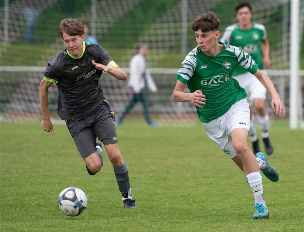 Herrenberg, Stadion, Fußball, Jugendpokalfinale, A-Jugend, VfL Herrenberg (grün)...