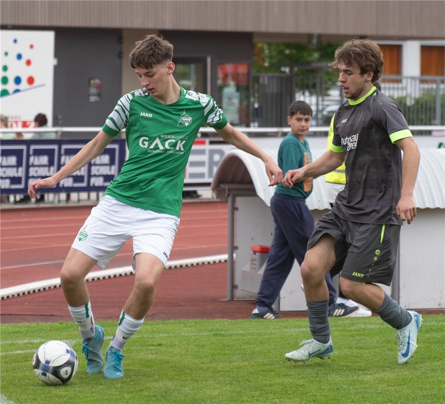 Herrenberg, Stadion, Fußball, Jugendpokalfinale, A-Jugend, VfL Herrenberg (grün)...