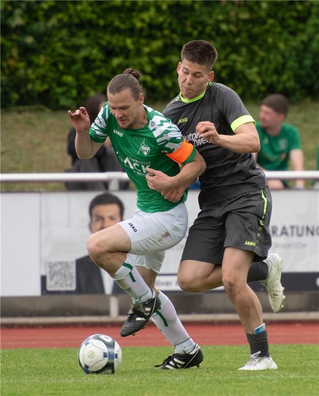 Herrenberg, Stadion, Fußball, Jugendpokalfinale, A-Jugend, VfL Herrenberg (grün)...