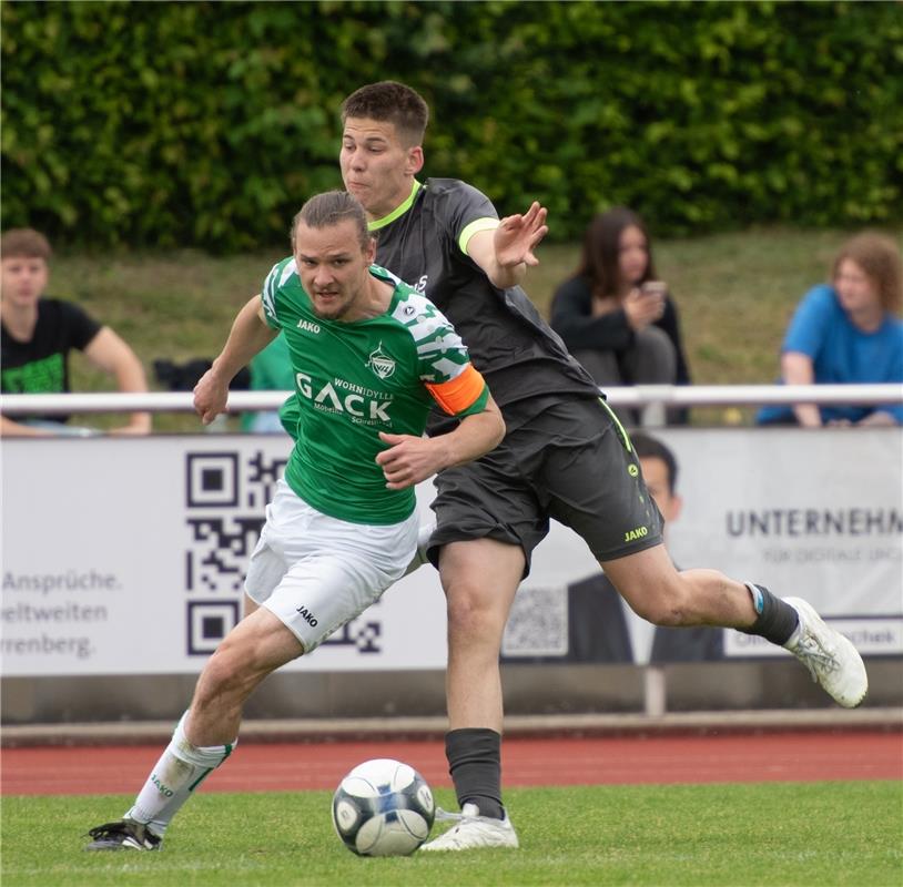 Herrenberg, Stadion, Fußball, Jugendpokalfinale, A-Jugend, VfL Herrenberg (grün)...