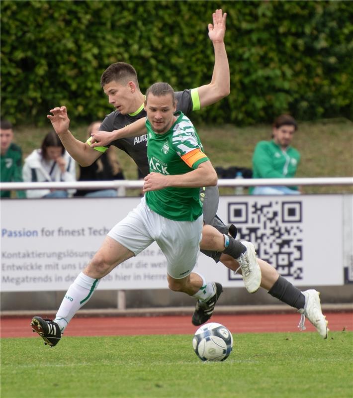 Herrenberg, Stadion, Fußball, Jugendpokalfinale, A-Jugend, VfL Herrenberg (grün)...