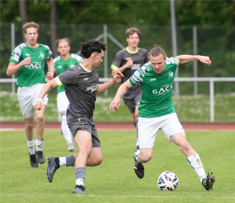 Herrenberg, Stadion, Fußball, Jugendpokalfinale, A-Jugend, VfL Herrenberg (grün)...