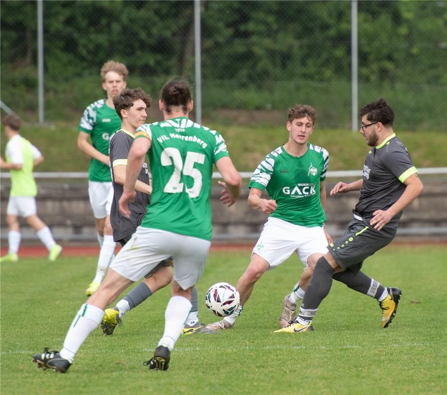 Herrenberg, Stadion, Fußball, Jugendpokalfinale, A-Jugend, VfL Herrenberg (grün)...
