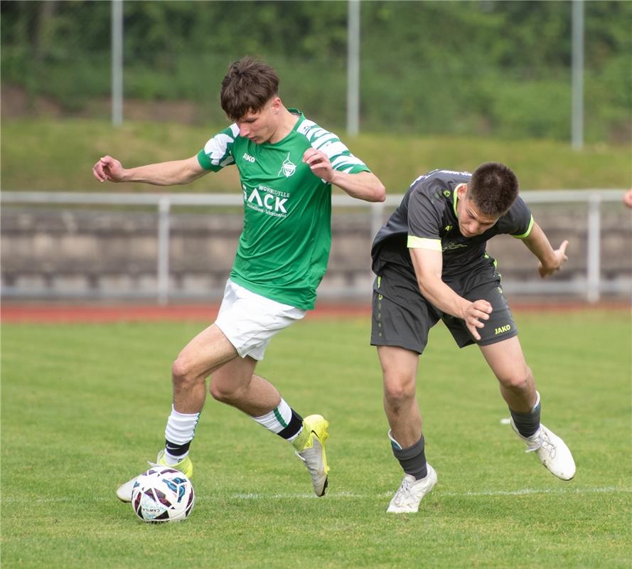 Herrenberg, Stadion, Fußball, Jugendpokalfinale, A-Jugend, VfL Herrenberg (grün)...