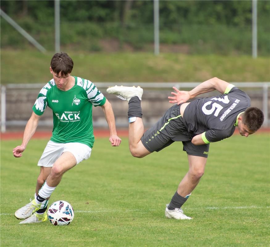 Herrenberg, Stadion, Fußball, Jugendpokalfinale, A-Jugend, VfL Herrenberg (grün)...