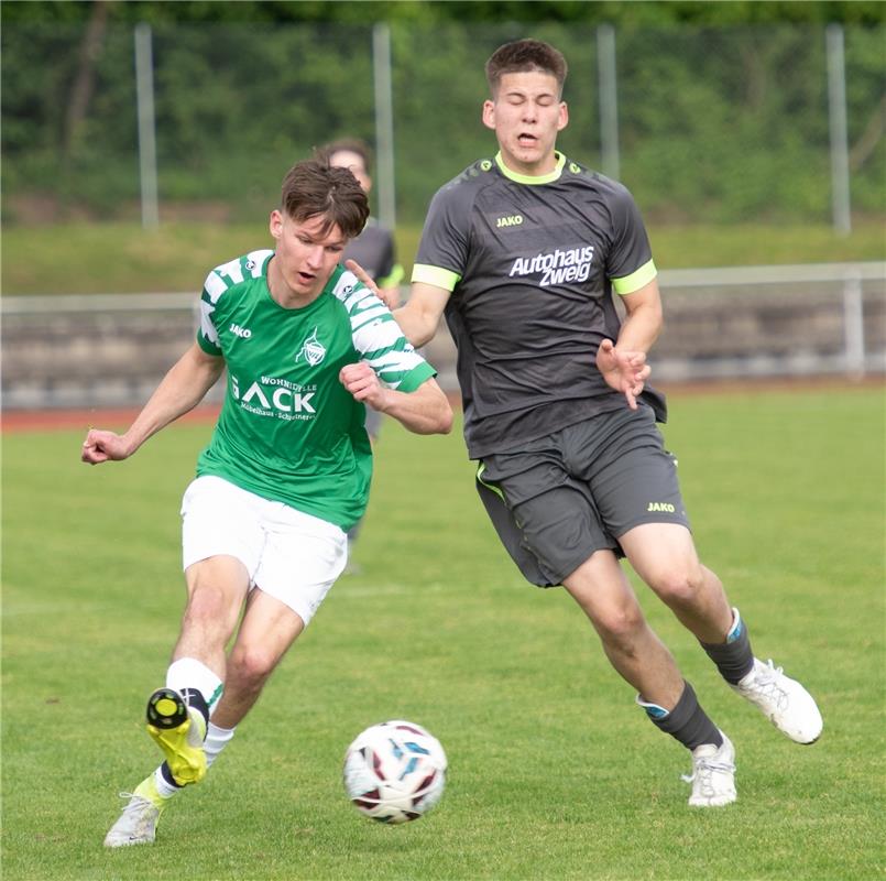 Herrenberg, Stadion, Fußball, Jugendpokalfinale, A-Jugend, VfL Herrenberg (grün)...