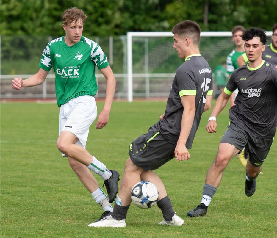 Herrenberg, Stadion, Fußball, Jugendpokalfinale, A-Jugend, VfL Herrenberg (grün)...